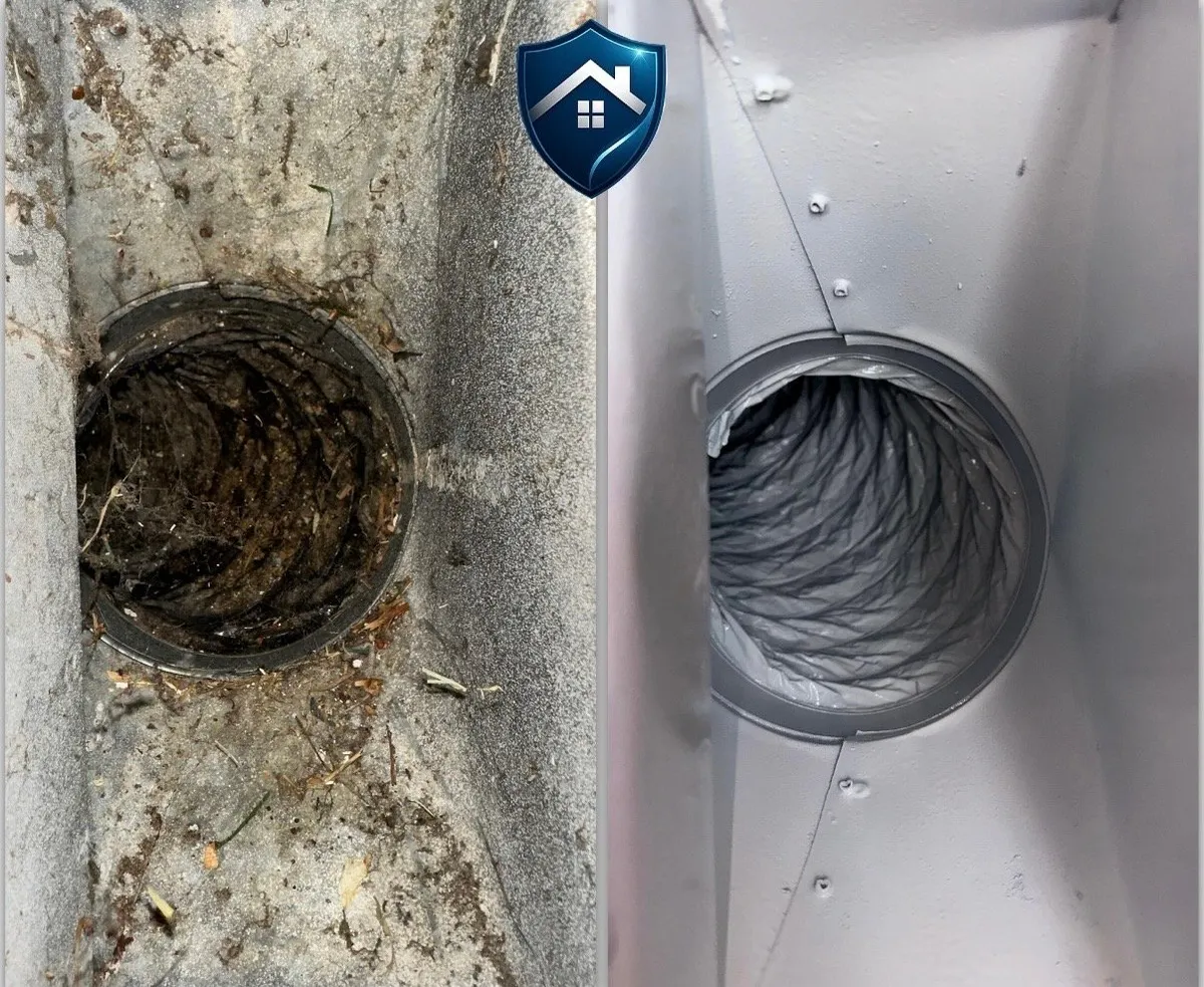Dryer vent cleaning result