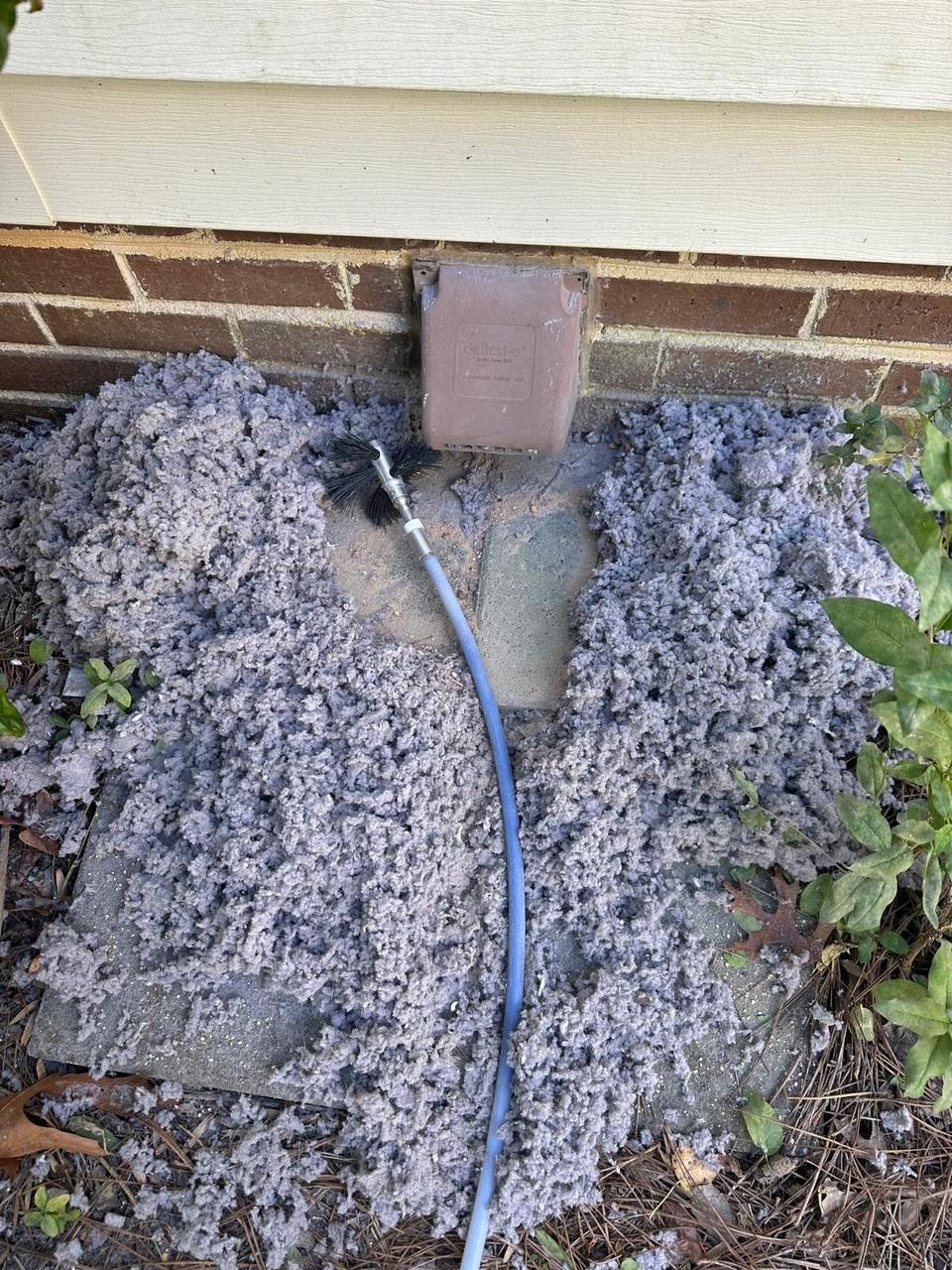 Dryer vent cleaning before and after by Prestige Protected, serving Cary, NC