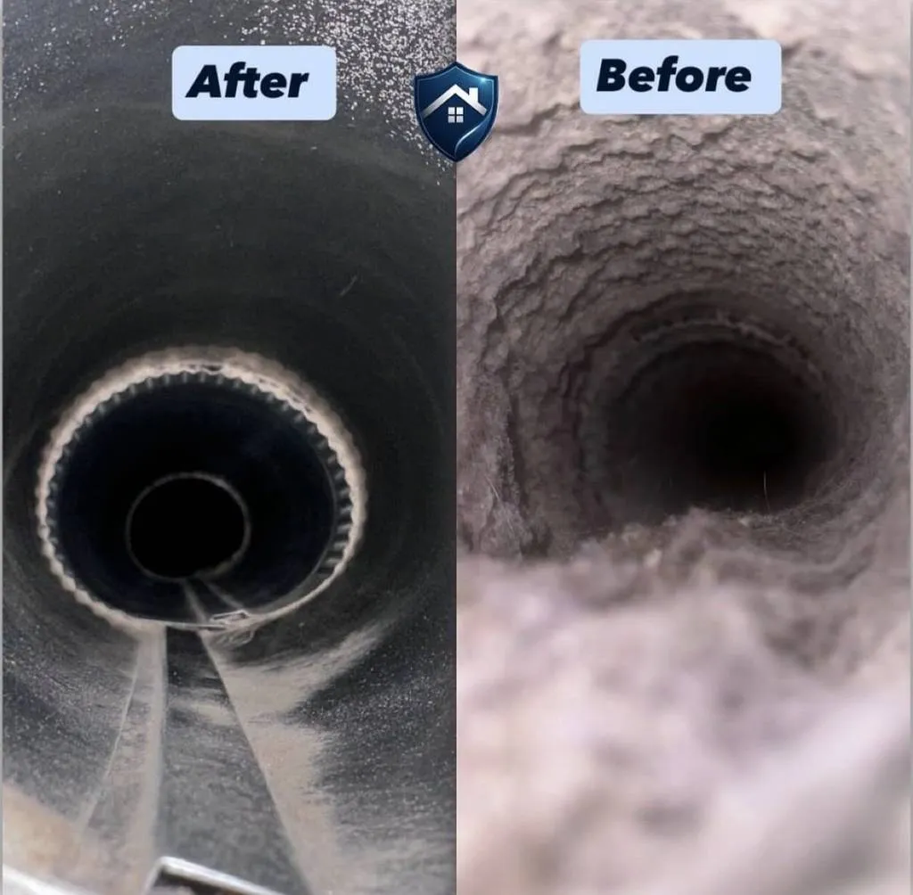 Dryer vent line work by Prestige Protected in the Cary, NC area