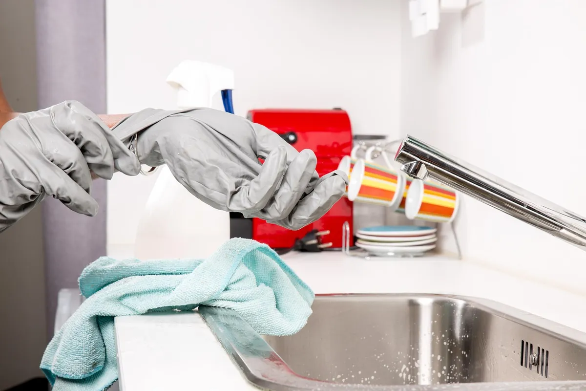 A dryer vent cleaning brush used to remove lint and debris from dryer vents.
